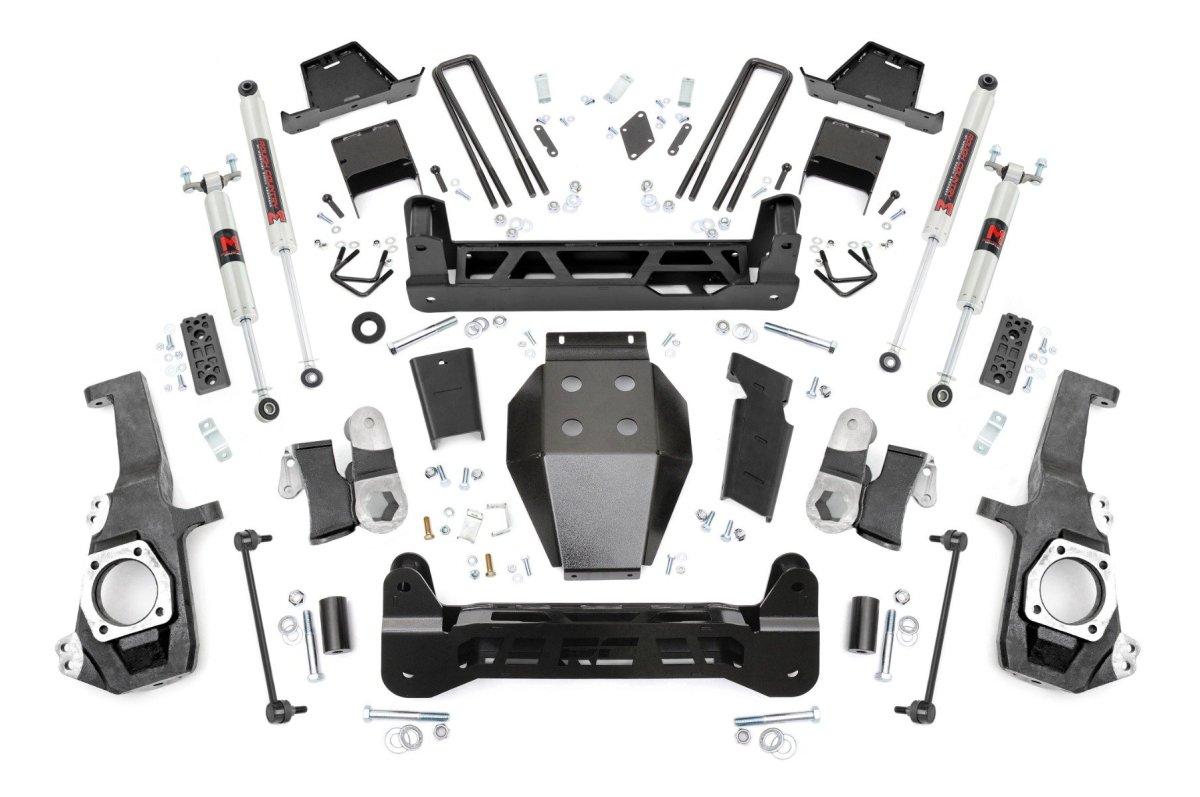 GMC Sierra 2500 HD Suspension Lift Kit - Rough Country - 7 Inch Lift Kit | NTD | M1 | w/ Overloads - '20-'25